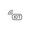 Internet of Things line icon Royalty Free Stock Photo