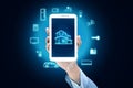 Internet of things and smart home concept Royalty Free Stock Photo