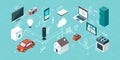 Internet of things and smart home Royalty Free Stock Photo