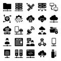 Internet Of Things Solid Icons Pack Royalty Free Stock Photo