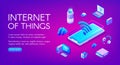 Internet or things technology vector illustration Royalty Free Stock Photo