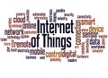 Internet of Things word cloud Royalty Free Stock Photo