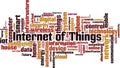 Internet of Things word cloud Royalty Free Stock Photo