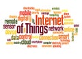 Internet of Things word cloud 3 Royalty Free Stock Photo