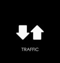Internet traffic icon vector illustration Royalty Free Stock Photo