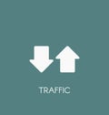 Internet traffic icon vector illustration Royalty Free Stock Photo