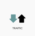 Internet traffic icon vector illustration Royalty Free Stock Photo