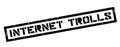 Internet Trolls rubber stamp Royalty Free Stock Photo