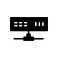 Internet vector glyph flat icon Royalty Free Stock Photo