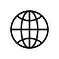 Internet vector thin line icon Royalty Free Stock Photo