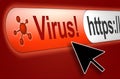 Internet Virus Alert Royalty Free Stock Photo