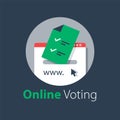 Internet voting, submit online, government services, upload document