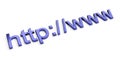 Internet web address http www in search bar of browser Royalty Free Stock Photo