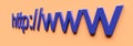Internet web address http www in search bar of browser Royalty Free Stock Photo