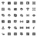 Internet and Web Browsing vector icons set
