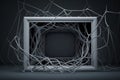 internet web gray frame copy space Generative AI Royalty Free Stock Photo