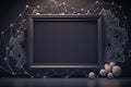 internet web gray frame copy space Generative AI Royalty Free Stock Photo