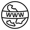 Internet, web Isolated Vector Icon Which can easily modify or edit Royalty Free Stock Photo