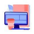 Web design vector concept metaphor Royalty Free Stock Photo