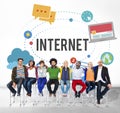 Internet Wifi Connection Social Network Technology Concept Royalty Free Stock Photo