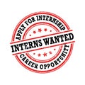 Interns wanted, apply for internship, career opportunity