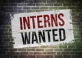 Interns Wanted Royalty Free Stock Photo