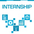 Internship Blue Squares Symbols