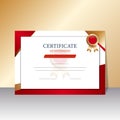 Internship Certificate best award diploma in red and white color
