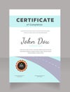 Internship certificate design template