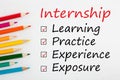 Internship Checklist Concept Royalty Free Stock Photo