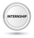 Internship prime white round button Royalty Free Stock Photo