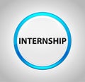 Internship Round Blue Push Button Royalty Free Stock Photo