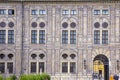 Interoir of the yard of the building residence in Munich, Germany Royalty Free Stock Photo