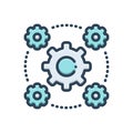 Color illustration icon for Interoperability, spacing and odds