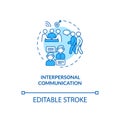 Interpersonal communication concept icon