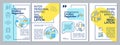 Interpersonal emotion regulation blue and yellow brochure template