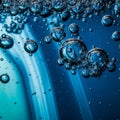The interplay of light and shadow emphasizes the bubbles glossy texture Royalty Free Stock Photo