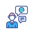 Interpreter Icon for Language Translation Services