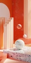 Interpretive mockup arrangement exploring abstract concepts creatively.