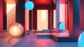 Interpretive mockup setup representing abstract concepts visually.