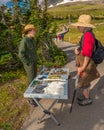 Interpretive Ranger along the Plank Trail Glacier National Park