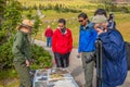 Interpretive Ranger along the trail Glacier National Park