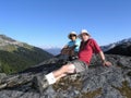 Interracial Couple Hiking Royalty Free Stock Photo