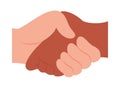 interracial handshake gesture Royalty Free Stock Photo