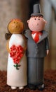 Interracial wedding cake decoration