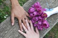 Interracial wedding couple Royalty Free Stock Photo