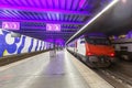 InterRegio train at Zurich Airport railway station in Switzerland Royalty Free Stock Photo