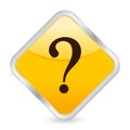 Interrogative mark yellow icon