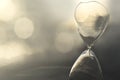 Interruption of time measurement in a broken hourglass