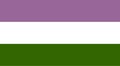 Genderqueer or Queer Flag Sign and symbols section of LGBT pride flag identifies of gender binary , neither male nor female as a t